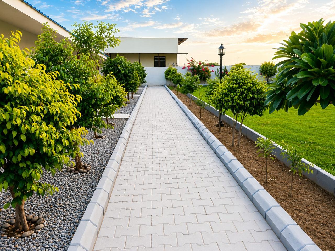Vanam Hotel & Resorts garden walkway