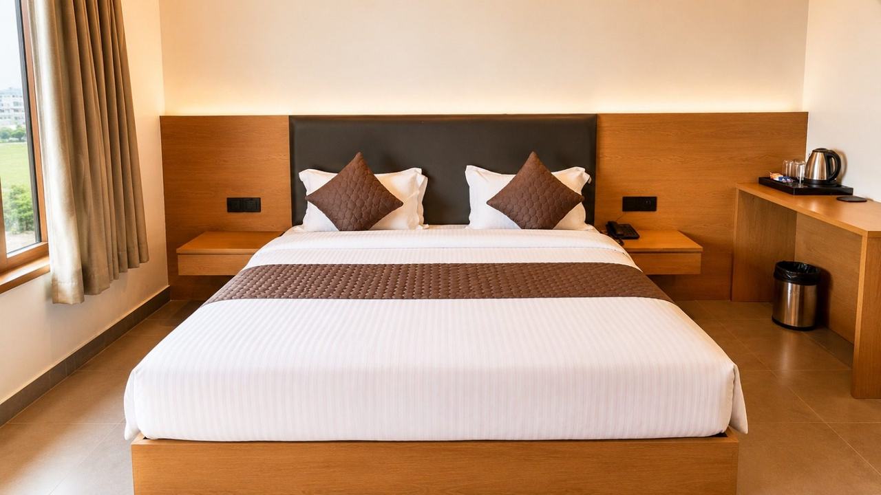 Vanam Hotel & Resorts luxury room bathroom view